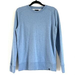 PrAna Men’s Organic Cotton Recycled Poly Blend Sweatshirt Light Blue
